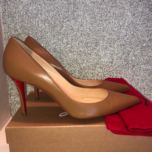 🔴SOLD🔴 Louboutin “Apostrophy” Pump 85 Kid 38.5 - Picture 4 of 8